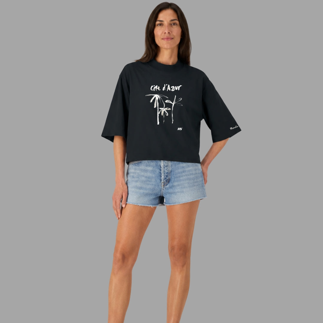 Tricou Cropped Azur